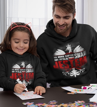 Bluza z kapturem dziecięca NIE MÓWIE